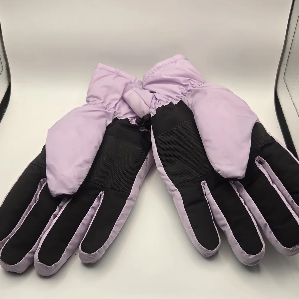 Ozark Trail Lilac and Black Ski Gloves
